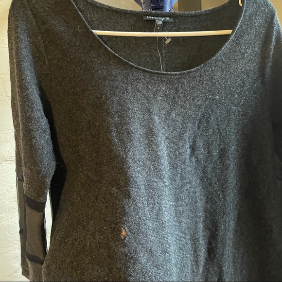 Eileen Fisher wool cashmere knit cashmere dress - Picture 5 of 9